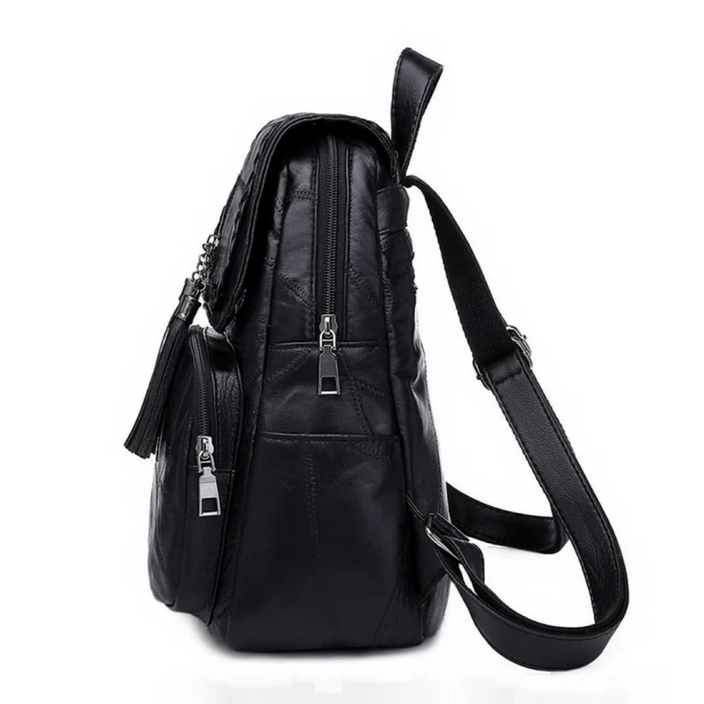 Mochila Vintage de cuero PU para mujer, bolso escolar para niñas, bolso de viaje, bolso de hombro