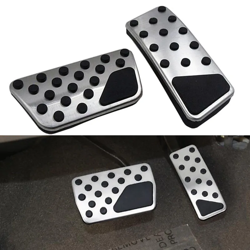 

Car Gas Foot Rest Modified Pedal Pad Plate for jeep wrangler JK 2007-2015 2016 2017 Gas Fuel Brake Footrest Modify Pedal Pads 2P