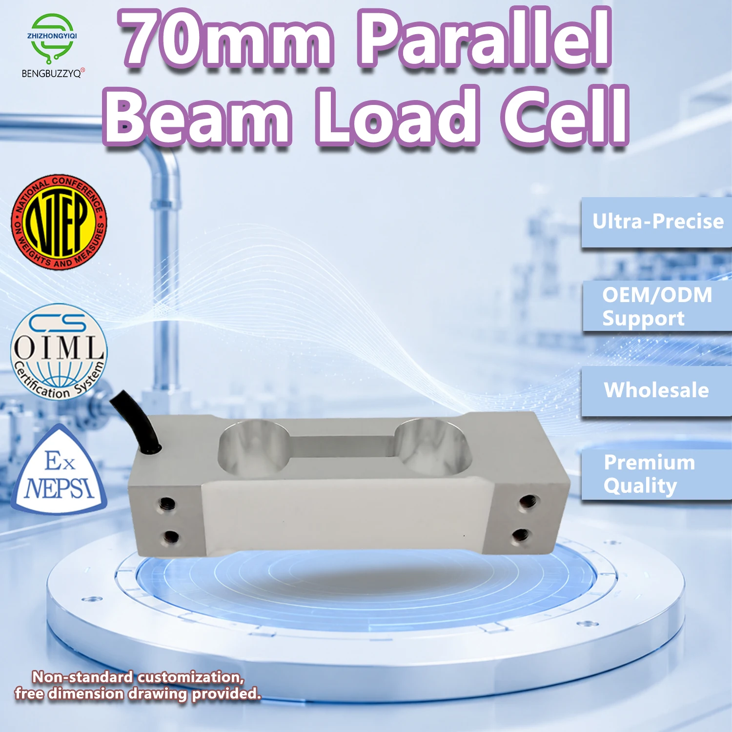 1PC NA6 Load Cell Weight Sensor Aluminum Alloy Single Point Sensor for Electronic Balance Pricing Counting Scale 10kg