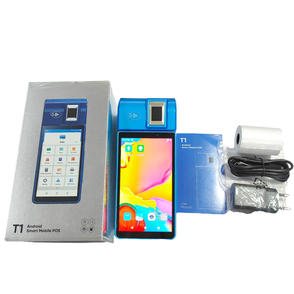 آلة نقاط البيع لبصمات الأصابع نظام الدفع الرقمي الإلكتروني جهاز Pos محمول مجاني SDK Pos مع طابعة #5