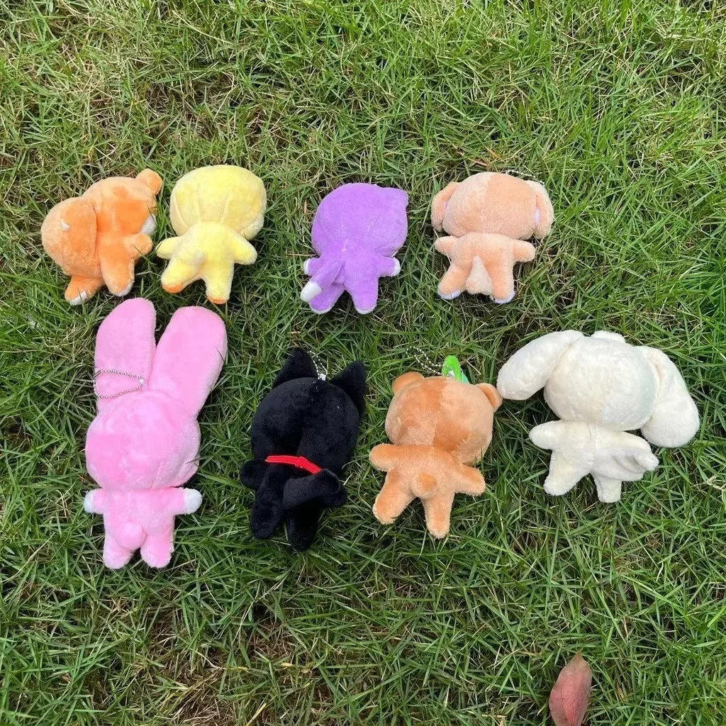 10cm Kpop Idol ATEEZ Plush Doll ANITEEZ Keyring Stuffed Animal Keychains