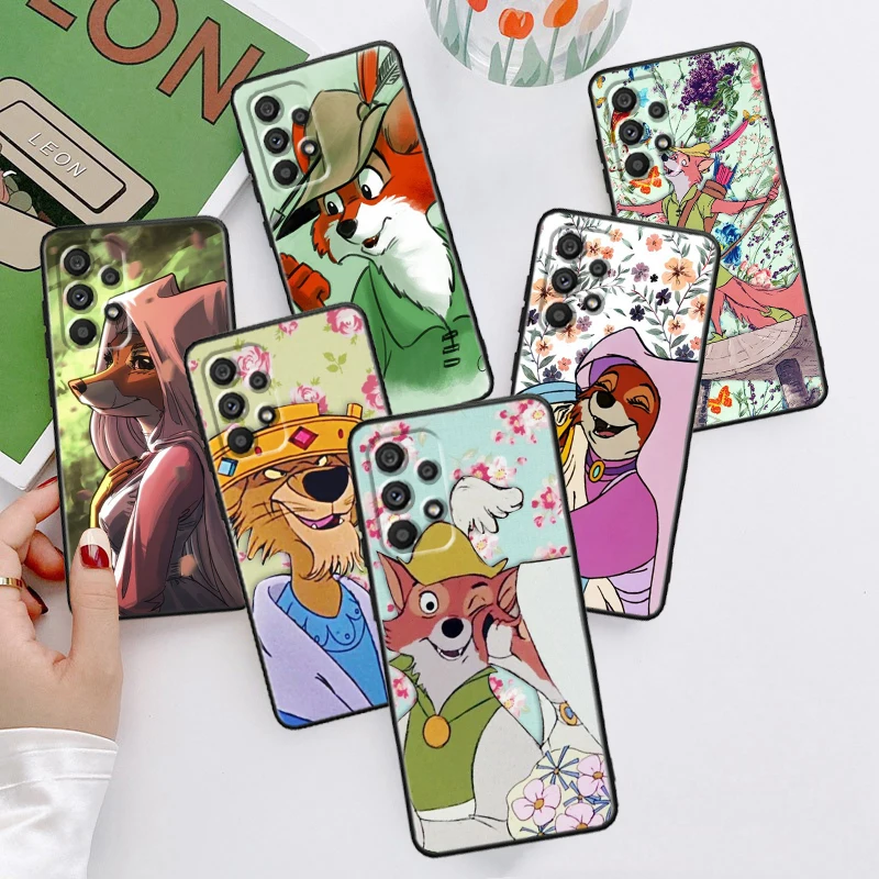 Robin Hood Disney Marianne For Samsung A53 A52 A33 A32 A51 A71 A21S A13 A73 A50 A22 A23 A03 A72 A54 A12 5G Black Phone Case