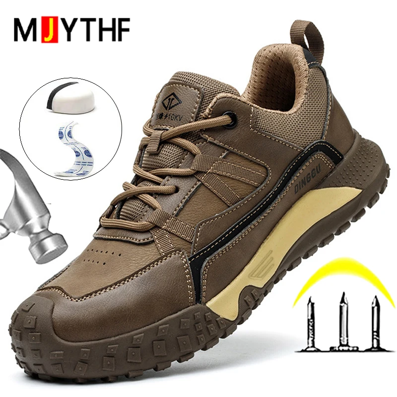

Insulated 10kV work shoes Men Composite toe Anti-smash Safety Shoes Men Boots Puncture-Proof Indestructible shoes Non-slip