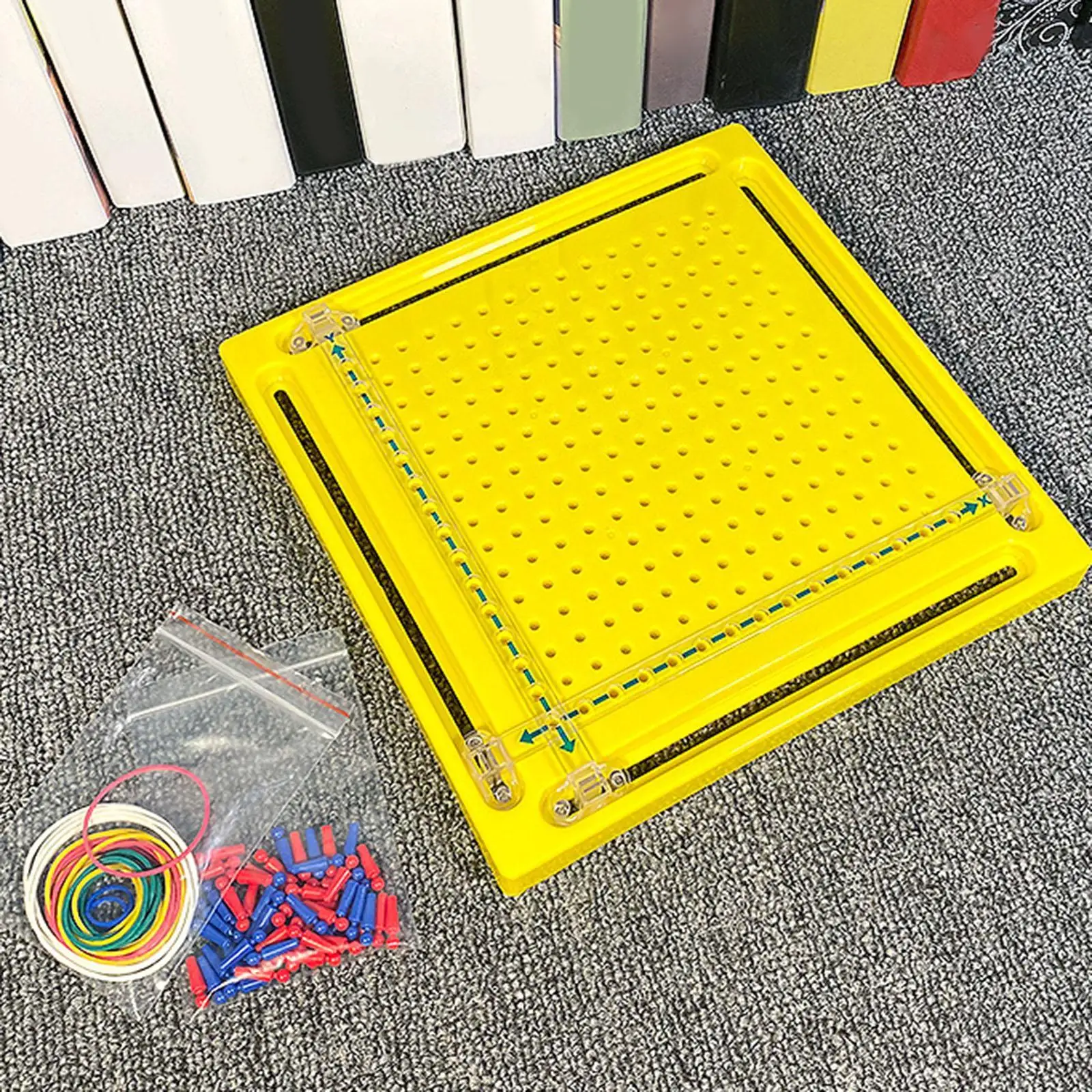 Houten geoboards Leeruitrusting Xy-as Educatief speelgoed Kinderen Wiskunde Leermiddel Geometriebord voor kinderen Peuters