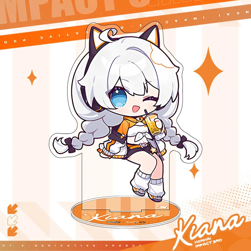 Gioco Honkai Impact 3rd x COCO Joint tema Cosplay set Elysia Kiana Stand Badge portachiavi Anime Cartoon accessori confezione regalo di natale