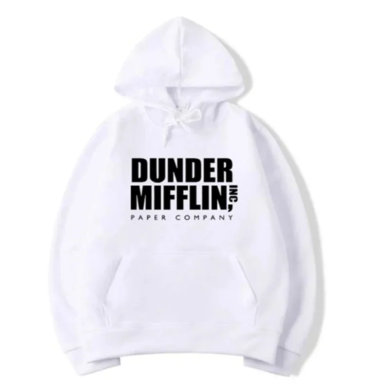 Dwight Schrute Hoodies para homens e mulheres, pulôver casual, suéter com capuz, Office Dunder Mufflin CCC, papel