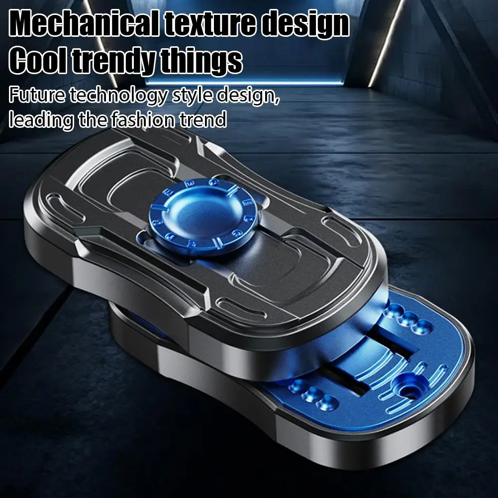 Fidget Slider EDC Push Card Mechanical Toy for Adults ADHD Anxiety Stress Relief Fingertip Gyro
