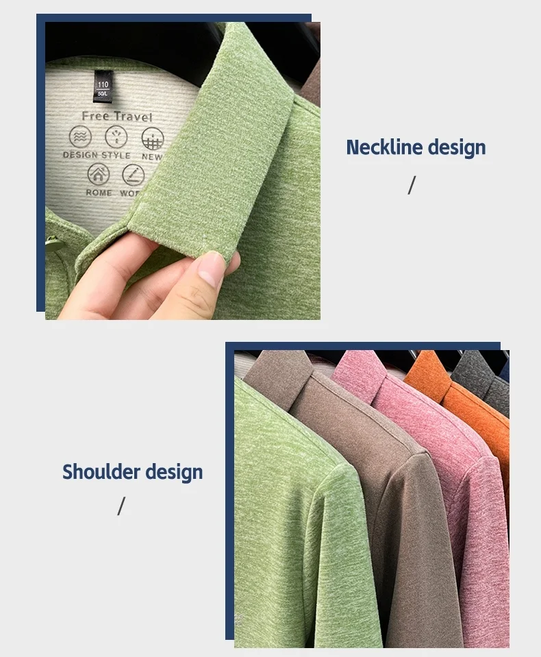 Marke Mode Buchstaben Muster Langärmel Polo-Shirt Herren Luxus Herbst Neues Leicht Komfort Geschäftsbereich Freizeit Flip-Kragen T-Shirt – Detail 25
