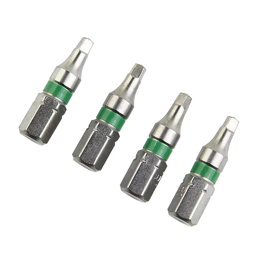 Imagem -04 - Quadrado Cabeça Chave de Fenda Bits Sq1 Sq2 25 mm 6.35 mm Hex Shank Magnético Lote Cabeça Chave de Fenda Bit Pcs