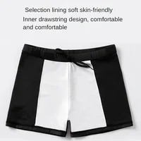 Men's High-waisted Breathable Swim Trunks Quick-dry Adult Swimwear Comfortable Lining For Pool Hot Spring 4
