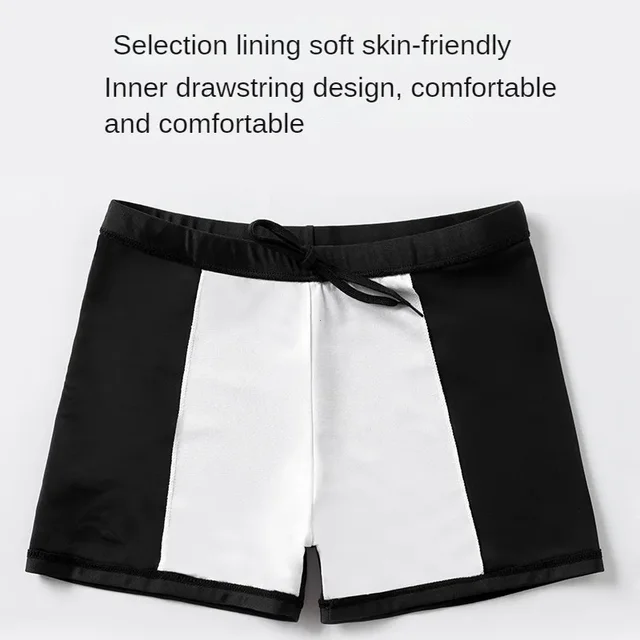Men's High-waisted Breathable Swim Trunks Quick-dry Adult Swimwear Comfortable Lining For Pool Hot Spring 4 Men's High-waisted Breathable Swim Trunks Quick-dry Adult Swimwear Comfortable Lining For Pool Hot Spring 4