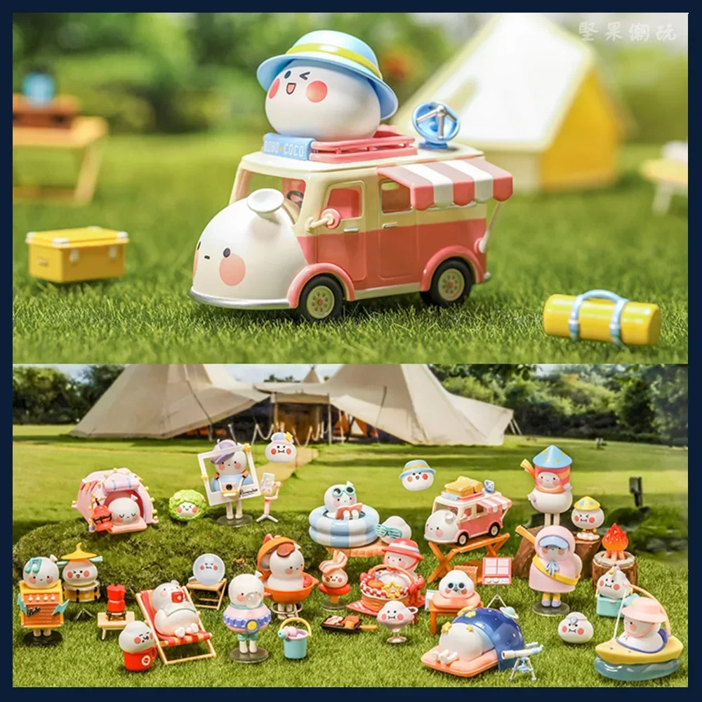 Blind Box Toys Original  Go Camping Series  Model  Confirm Style Cute Anime Figure Gift Surprise Box