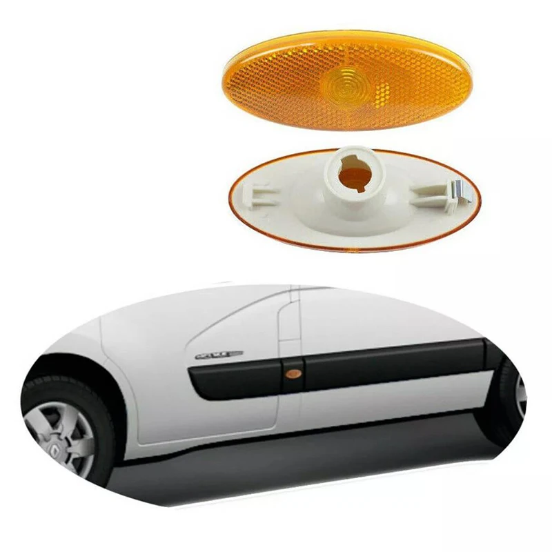 Side Marker Lamp Light Lens Assembly For Renault Master Vauxhall Movano 261B00001R Car Indicator Wing Clear Amber Replacement
