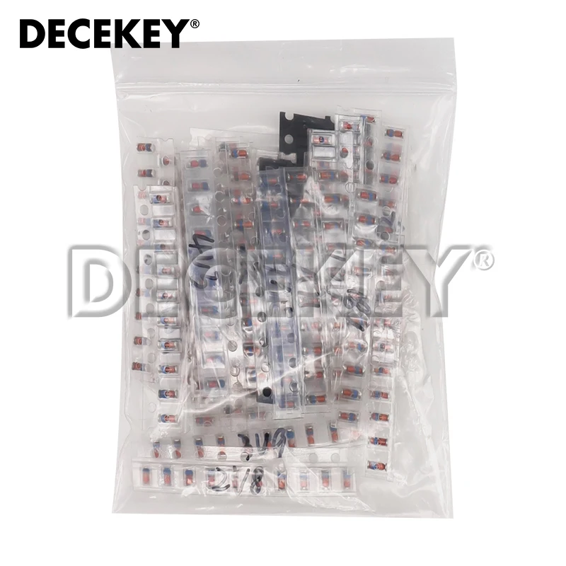 300pcs 1/2W SMD LL34 Zener Diode Assorted Kit 0.5W 2V - 39V 30Values Each 10pcs DIY Sample Set