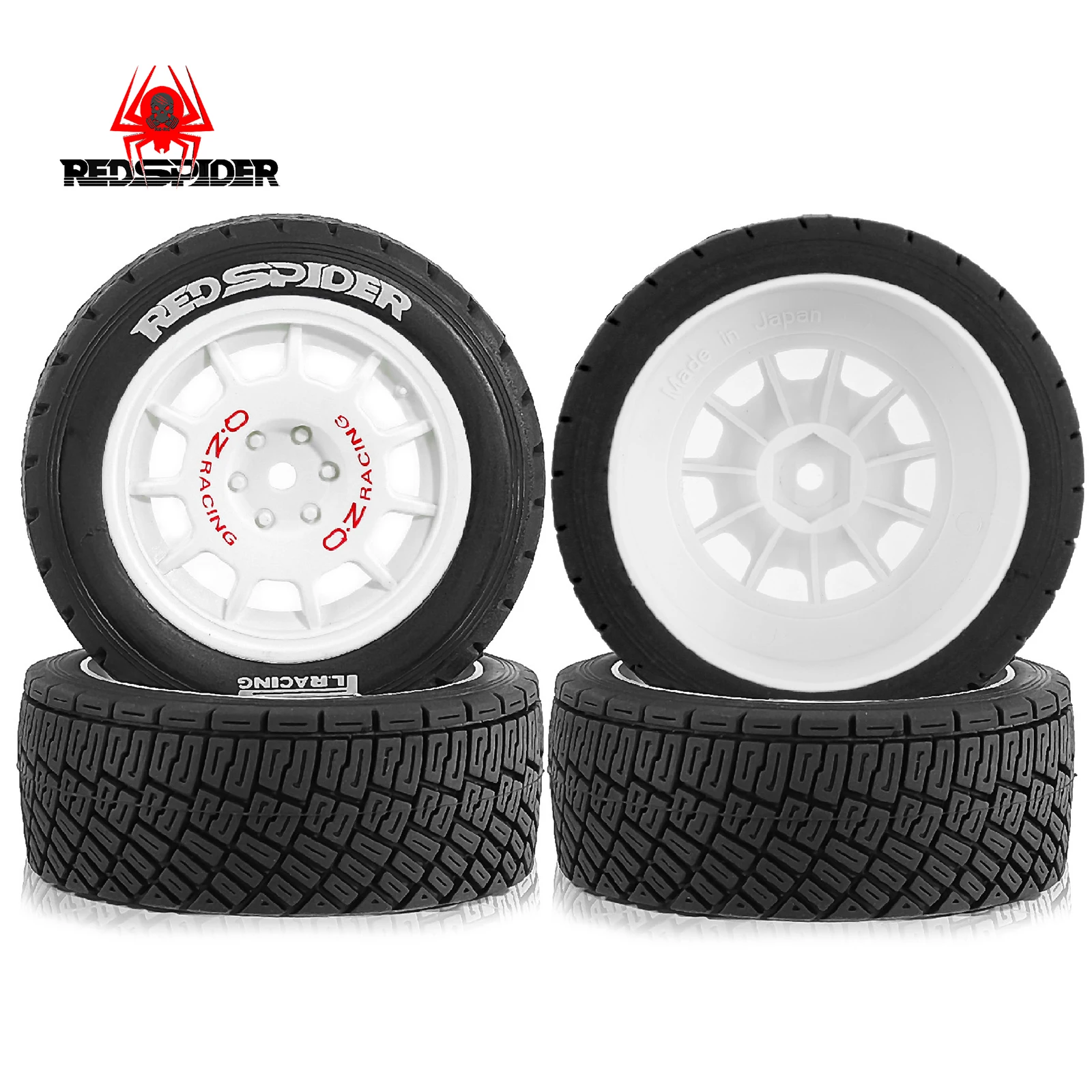 

4Pcs 1/10 RC Rally Off-Road Buggy Tires Wheel 12mm Hex for ARRMA Traxxas Redcat Team Losi Kyosho HPI WR8 HSP RC Car