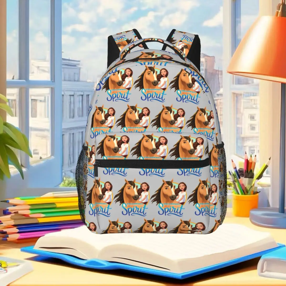 Spirit Riding Free 4 Backpack Student Boys Girls BookBag Children School Bag Computer Shoulder Bags for Men Women