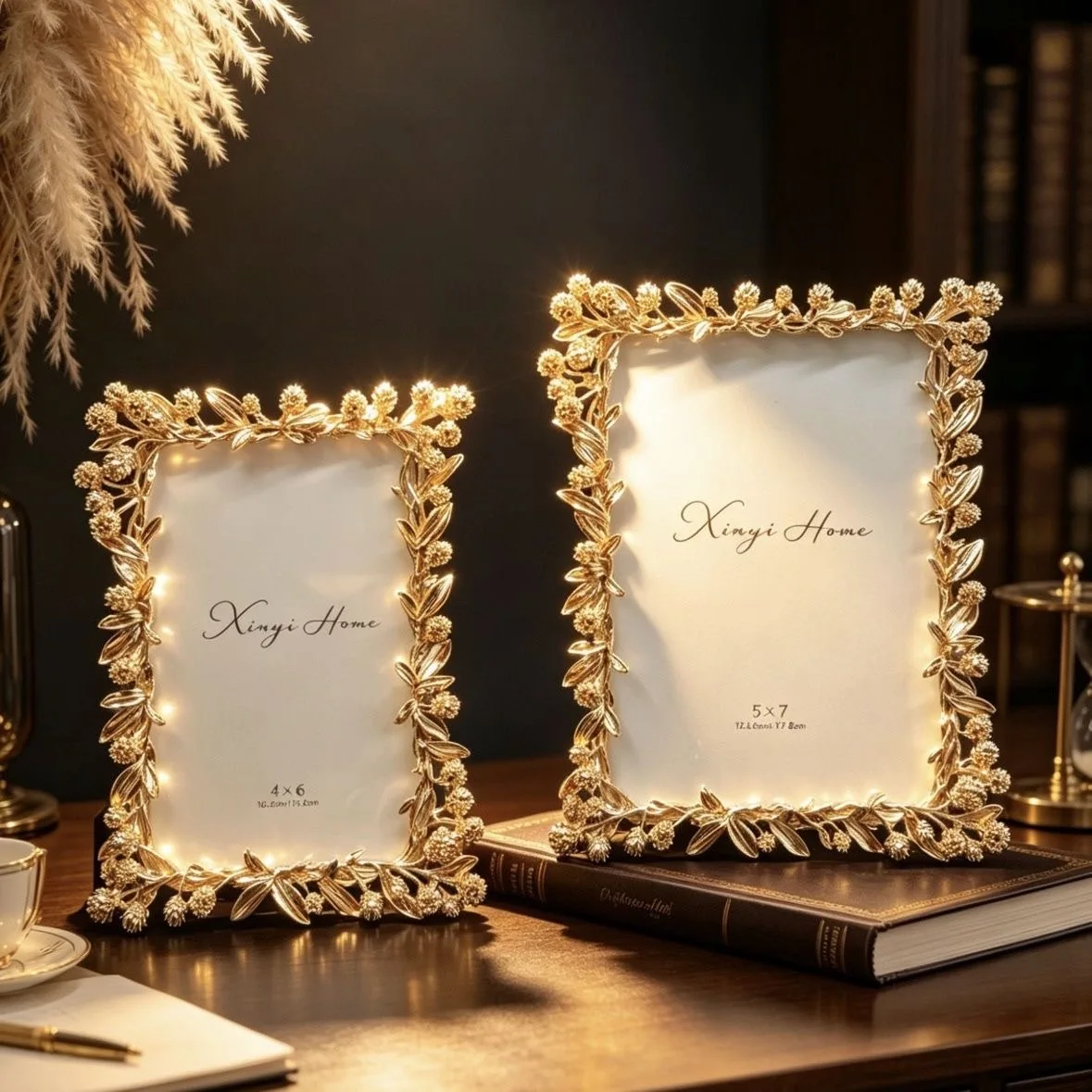 Modern Creative  Metal Photo Frame Tabletop Decoration