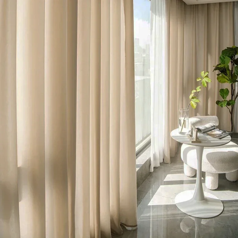 

1PC Solid Living Room Tulle Curtains for Windows Sheer Curtain for Hall Door Drape Soft Rideaux Voilage Salon