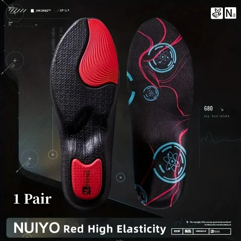 1 Pair Premium EVA Orthopedic Insole For Feet Gel Shock Absorption Deodorization Breathable Sole Pad Sport Arch Support Feet Car image 6