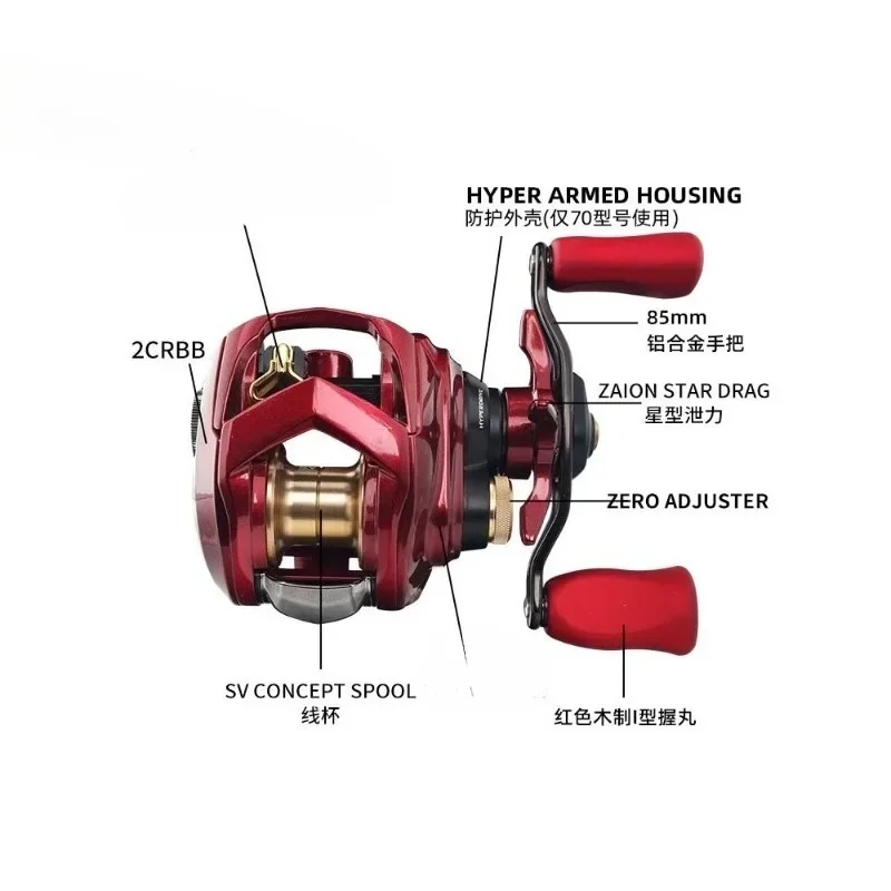 Micro-object water drop wheel Luya wheel far-casting micro-object fishing wheel