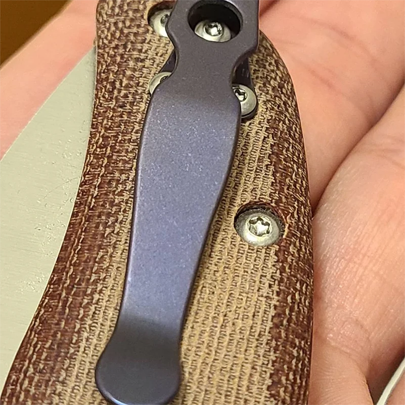 Titan legierung 4 Farben Klappmesser tief tragen Taschen clip Rücken klemme für Spyderco Shaman C229 DIY Herstellung Zubehör Teile