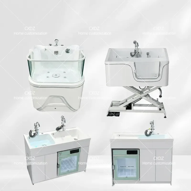 Acrylic Pet SPA Bath Tub Machine for Cats and Dogs Universal Grooming Equipment for Pet Shops and Home Use