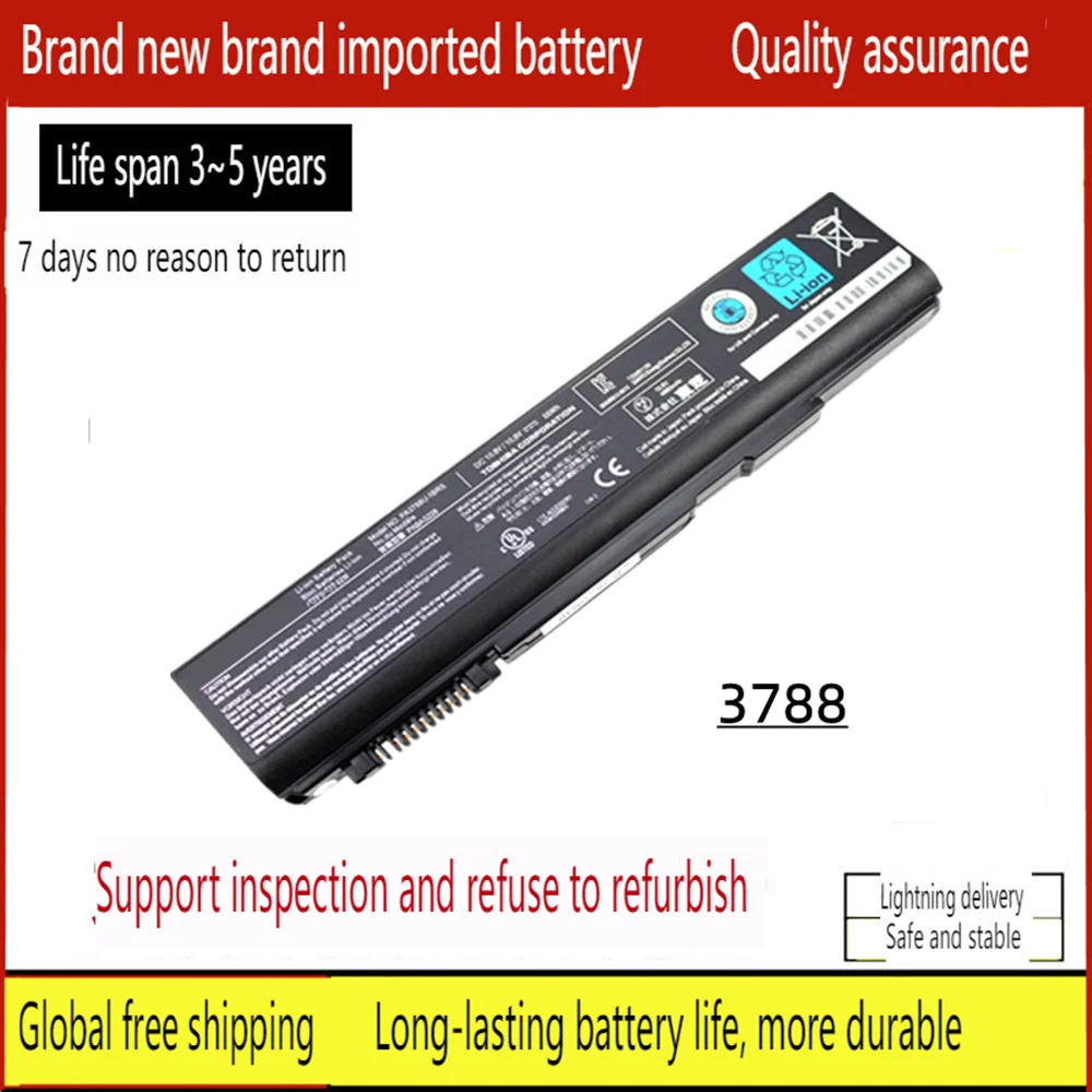 

New Laptop battery for Toshiba PA3788 K40 L40 L45 A11 S850 B552/H M11PABAS223 B450 B451 B451/D B452 B550 B550/B B551 B551/C B552