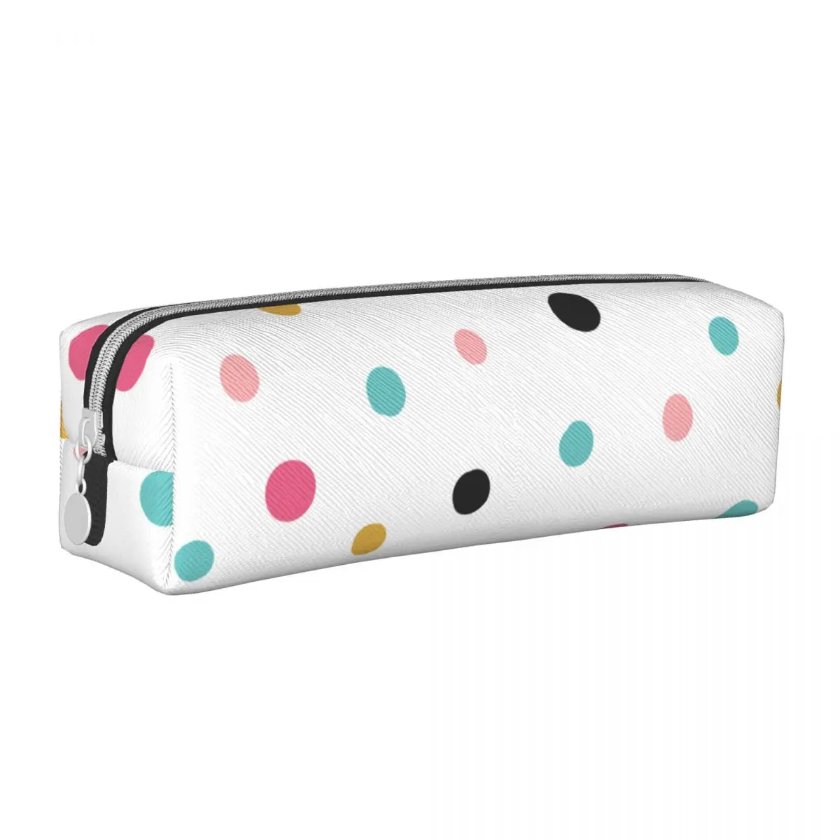 Colorful Polka Dots Abstract Multicolored Pencil Case Fun Pen Holder Pencil Bags Kids Big Capacity Office Gift Pencilcases