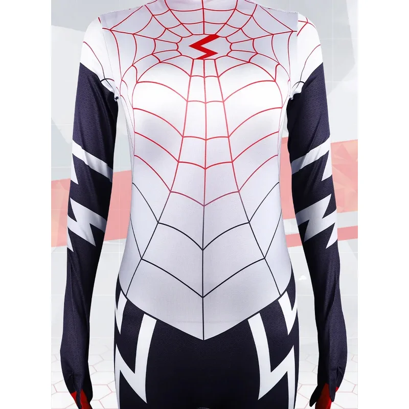 بدلة أداء المسرح التأثيرية الجديدة الأكثر مبيعًا من Cindy Muen Spider Hero ملابس ضيقة من الحرير العنكبوتي