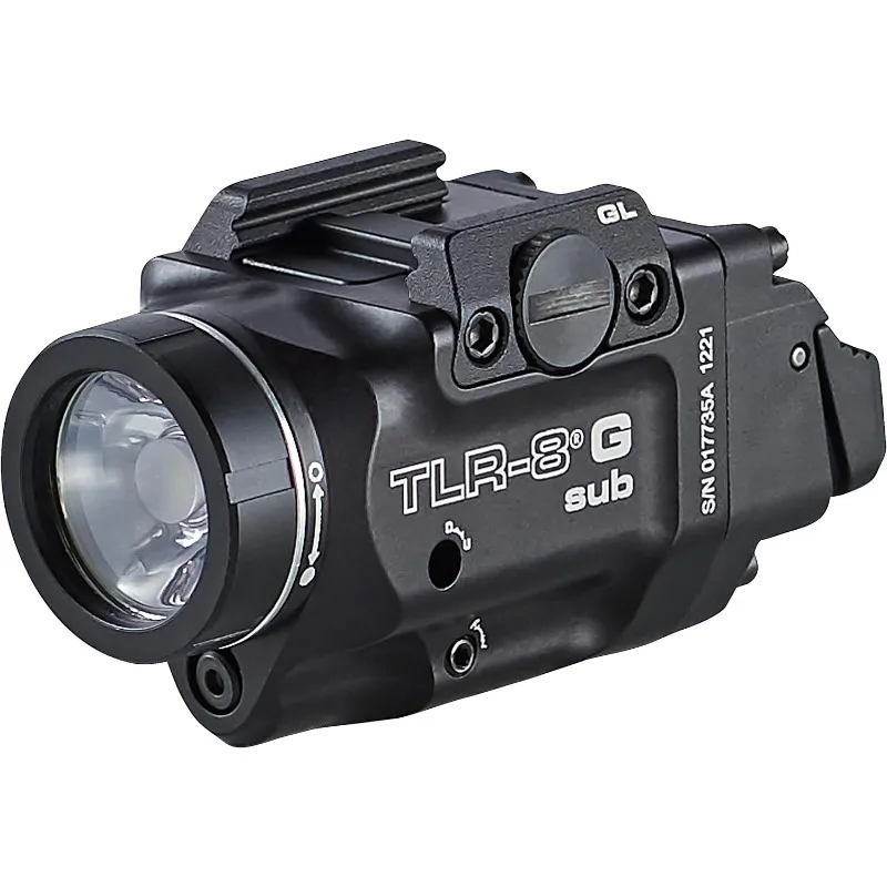 69431 TLR-8G Sub 500-Lumen Compact Rail-Mounted Tactical Light with Integrated Green Aiming Laser Exclusively, Black