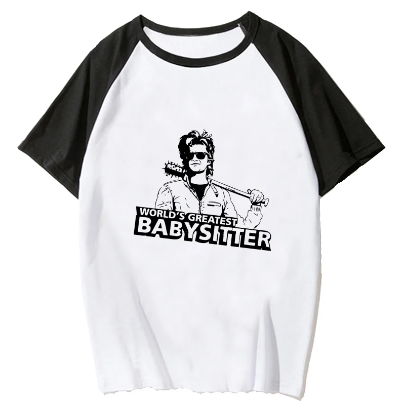 Steve Harrington tshirt crop top women white print tumblr vintage japanese crop top harajuku kawaii