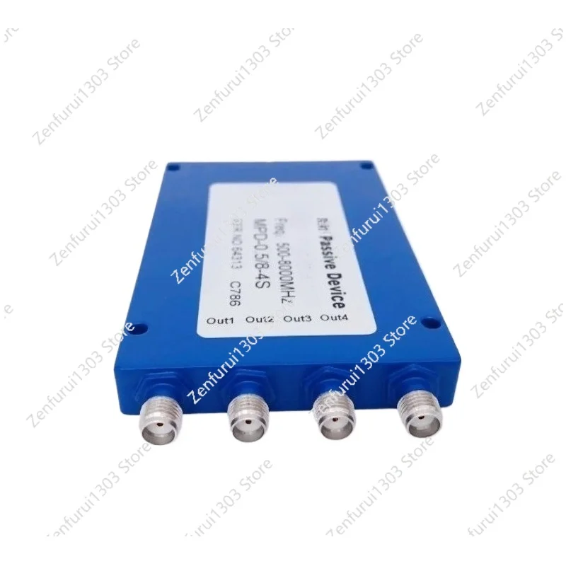 SMA Head 500-8000M Microstrip Four Power Divider One Power Divider Four Power Divider 0.5-8G Combiner