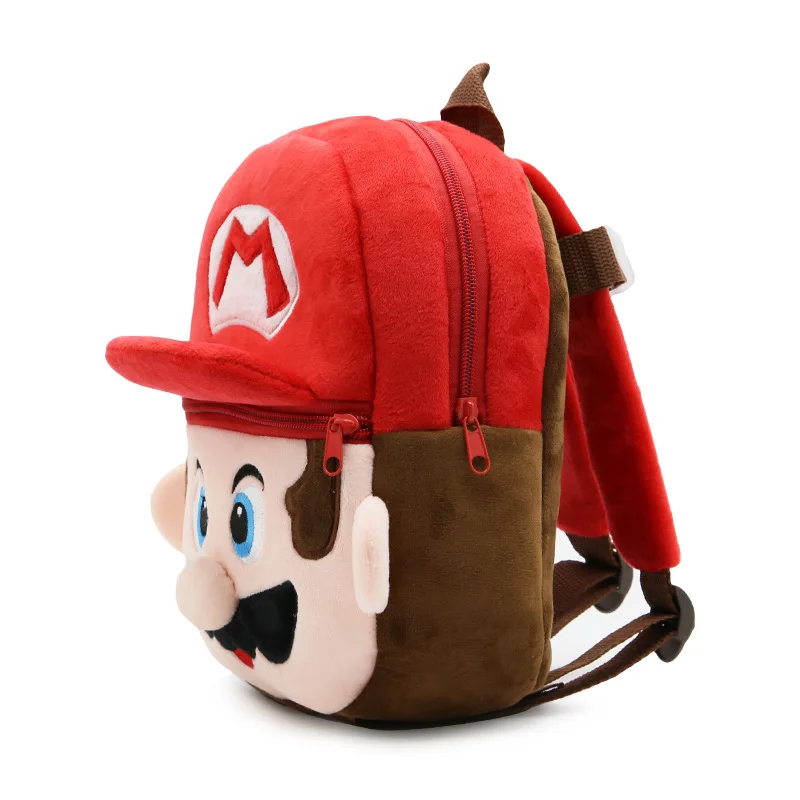 Mochila de gran capacidad con relleno de felpa de Super Mari0, bonita bolsa de felpa de Anime para niños, regalo de cumpleaños y Navidad