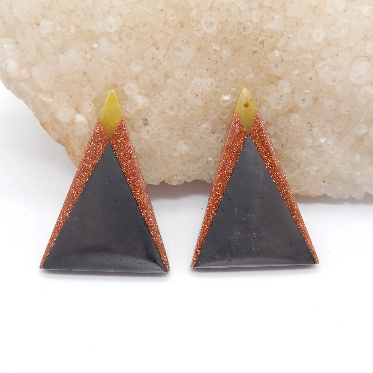 

Natural Stone Marquise Earrings for Women, Intarsia Earrings, Gemstone Earrings Beads for Jewelry Making