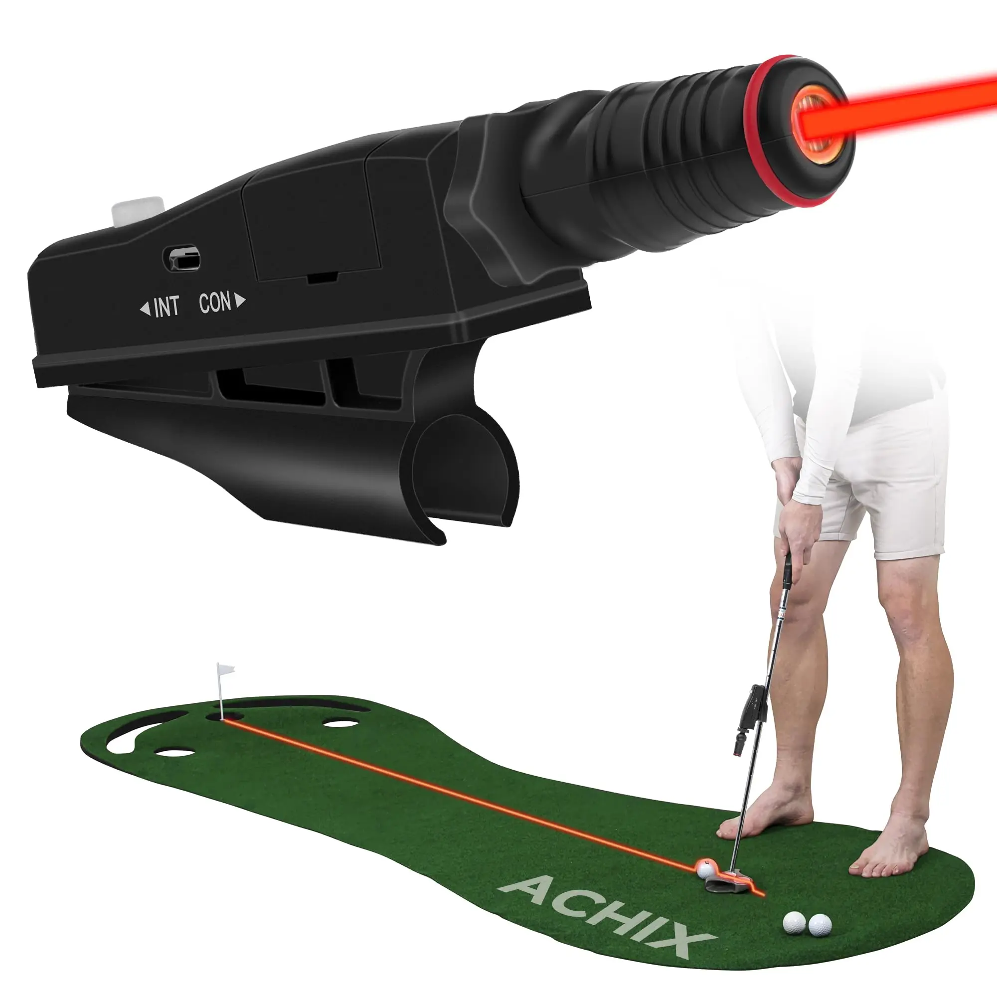 Golf Putter Sight Portable Golf Lasers Putting Trainer ABS Golf Putt Putting Training Aim Improve Line Aids Corrector Tools