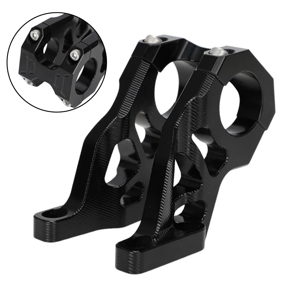 handlebar-riser-direct-mount-stem-7075-aluminium-alloy-cnc-machined-direct-mount-design-black-dirt-bike-upgrade