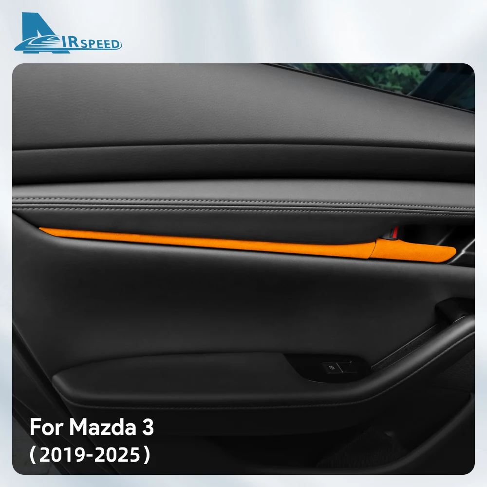 

Top Suede Trim LHD RHD Sticker For Mazda 3 BP M3 Axela 2019 2020 2021 2022 2023 2024 2025 Car Door Handle Interior Accessories