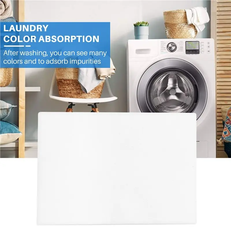 BHTS-600Pcs Dyeing Cloth Washing Machine Use Mixed Dyeing Proof Color Absorption Sheet Anti Dyed Cloth Laundry Grabber Cloth