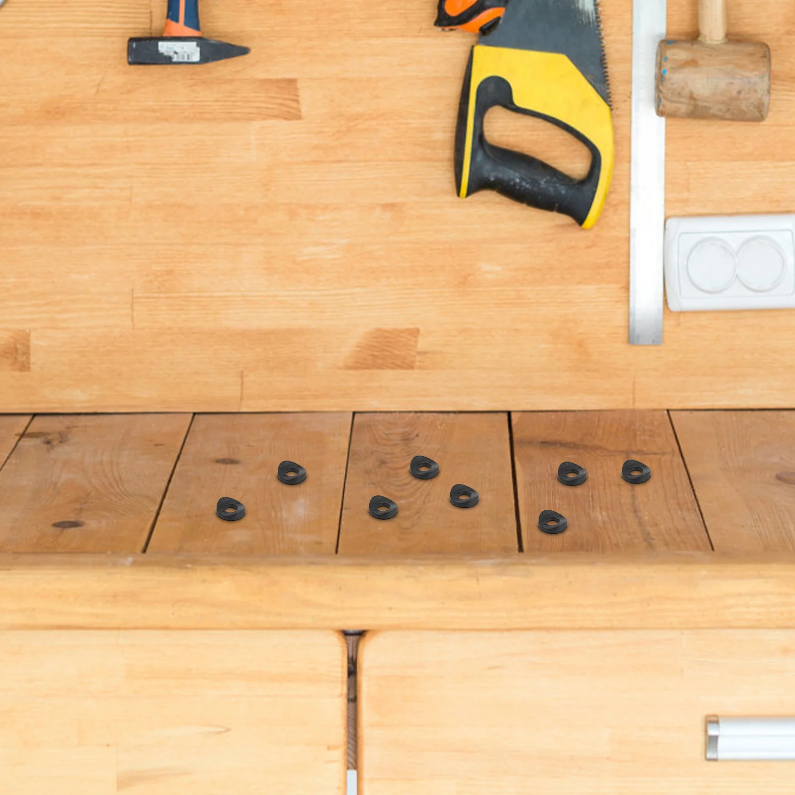 

100pcs Duckbill Washers Black Plastic Wedges For Toilet Bolt Leakage Repair Conical Gasket Kit Frame Master Spacer Fastening