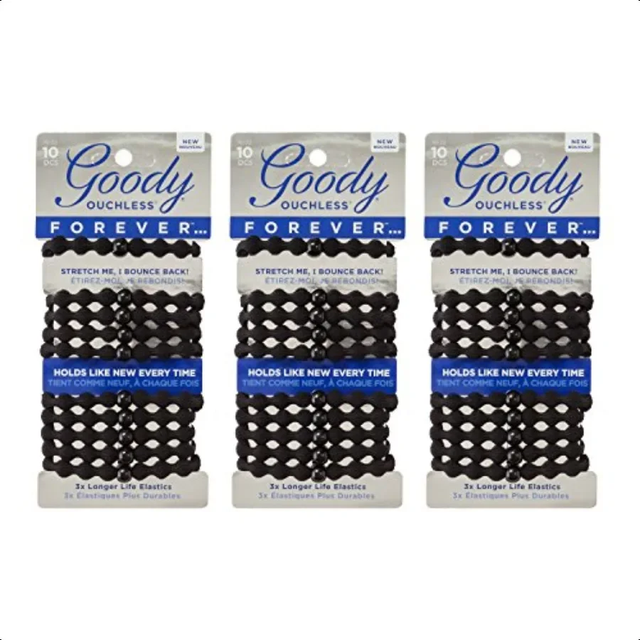 

Женские плетеные резинки Goody Ouchl Hair Forever, 3 шт., упаковка из 1 шт.