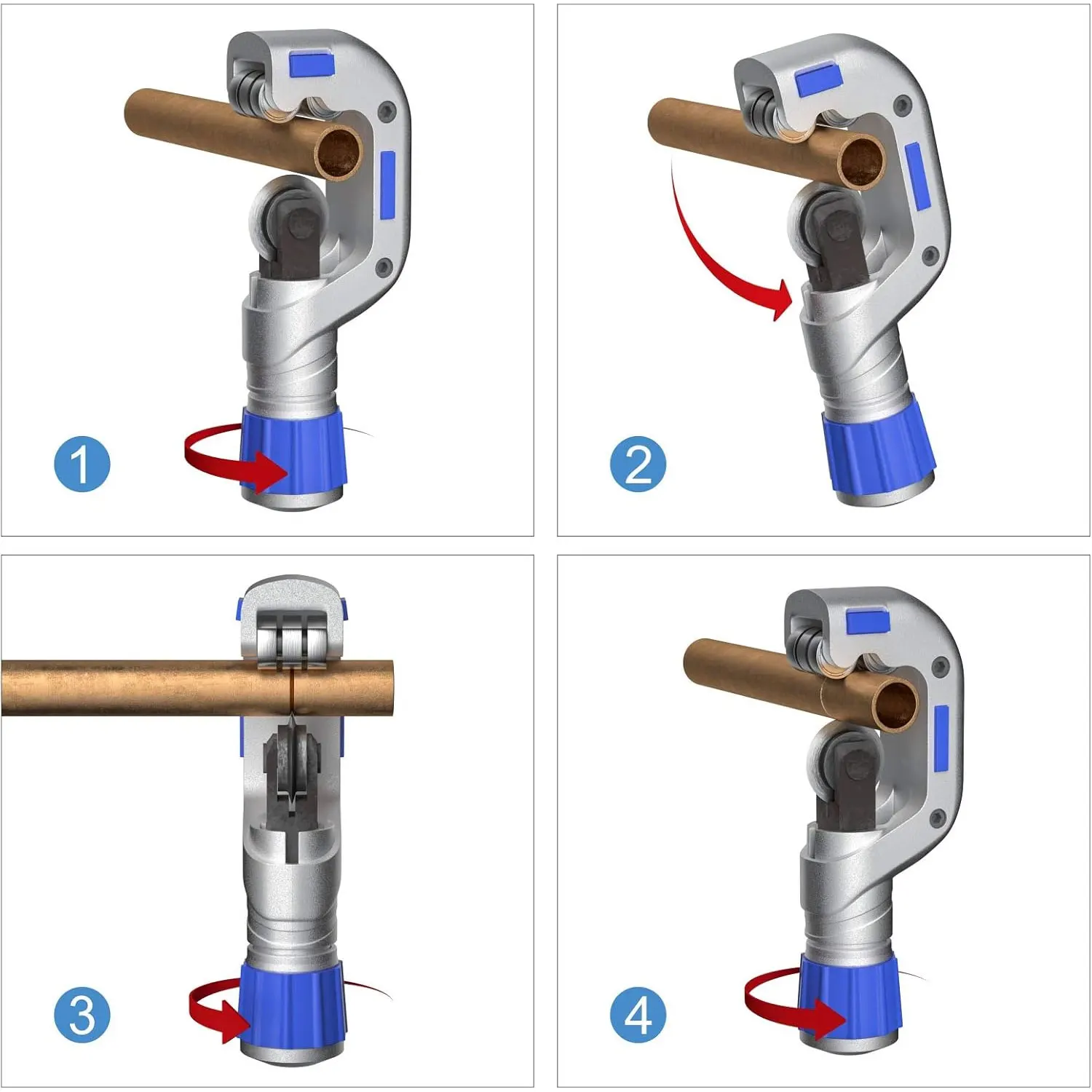Ultimate Tube Cutter Set - Heavy Duty PipeCutter 3/16