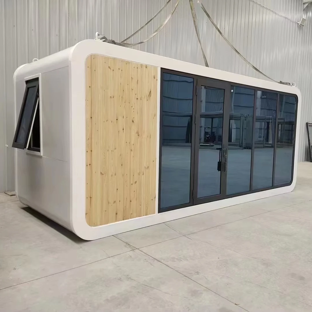 20ft 30ft Prefab Mini Home Outdoor Apartment with 2 Bedrooms Capsule Home Design for Hotels and Shops