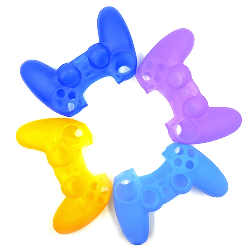 Soft Silicone Protective Control Cover For Playstation 4 Controller Skin PS4 Gamepad Case With Joystick Grip Caps
