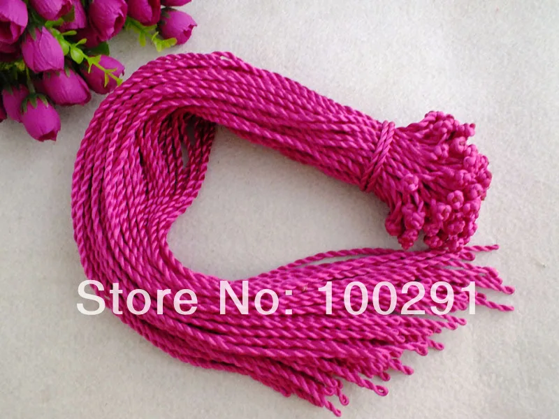 100pcs 0.3mm*18inch Plum silk nylon cord fit necklace accessaries