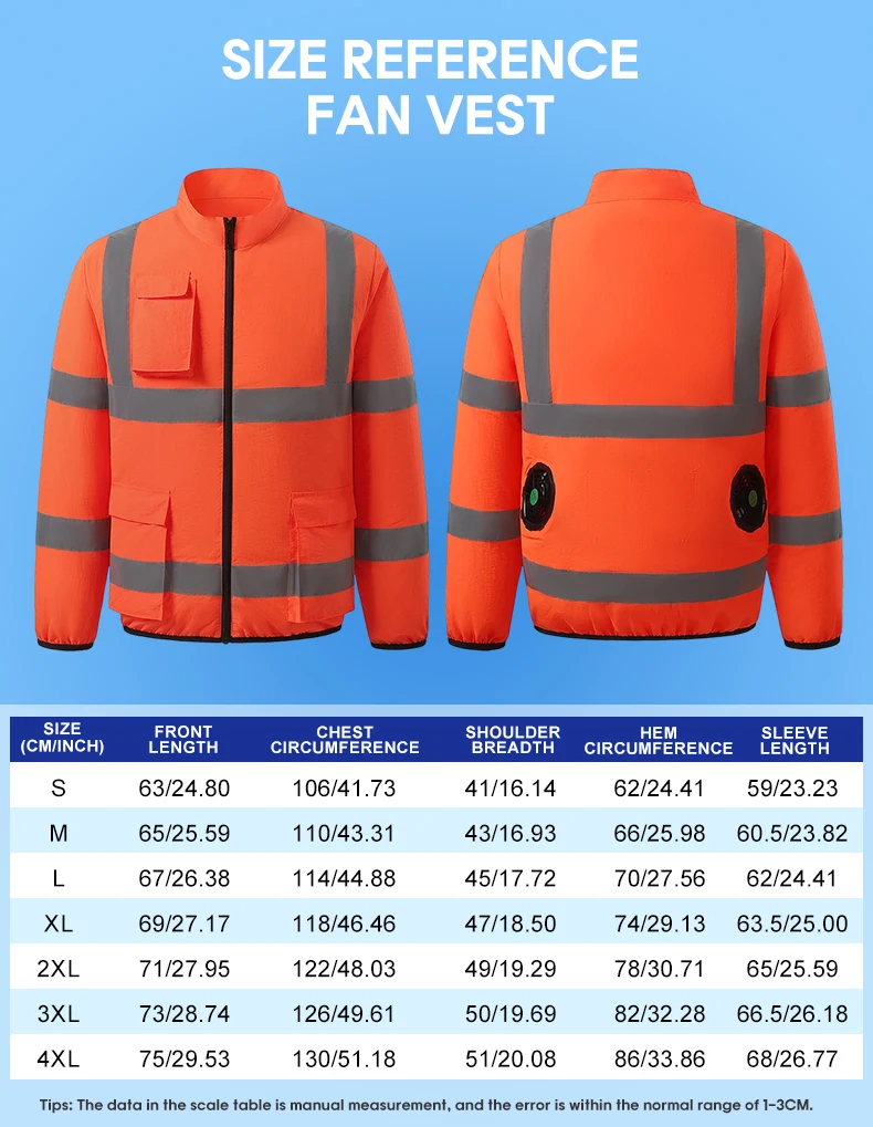 2026 Sommer Kühlende Baustellen-Arbeitsjacke für den Außenbereich mit Lüfter gegen Hitzeschlag – Klimatisierter Mantel, locker und lässig – Detail 12