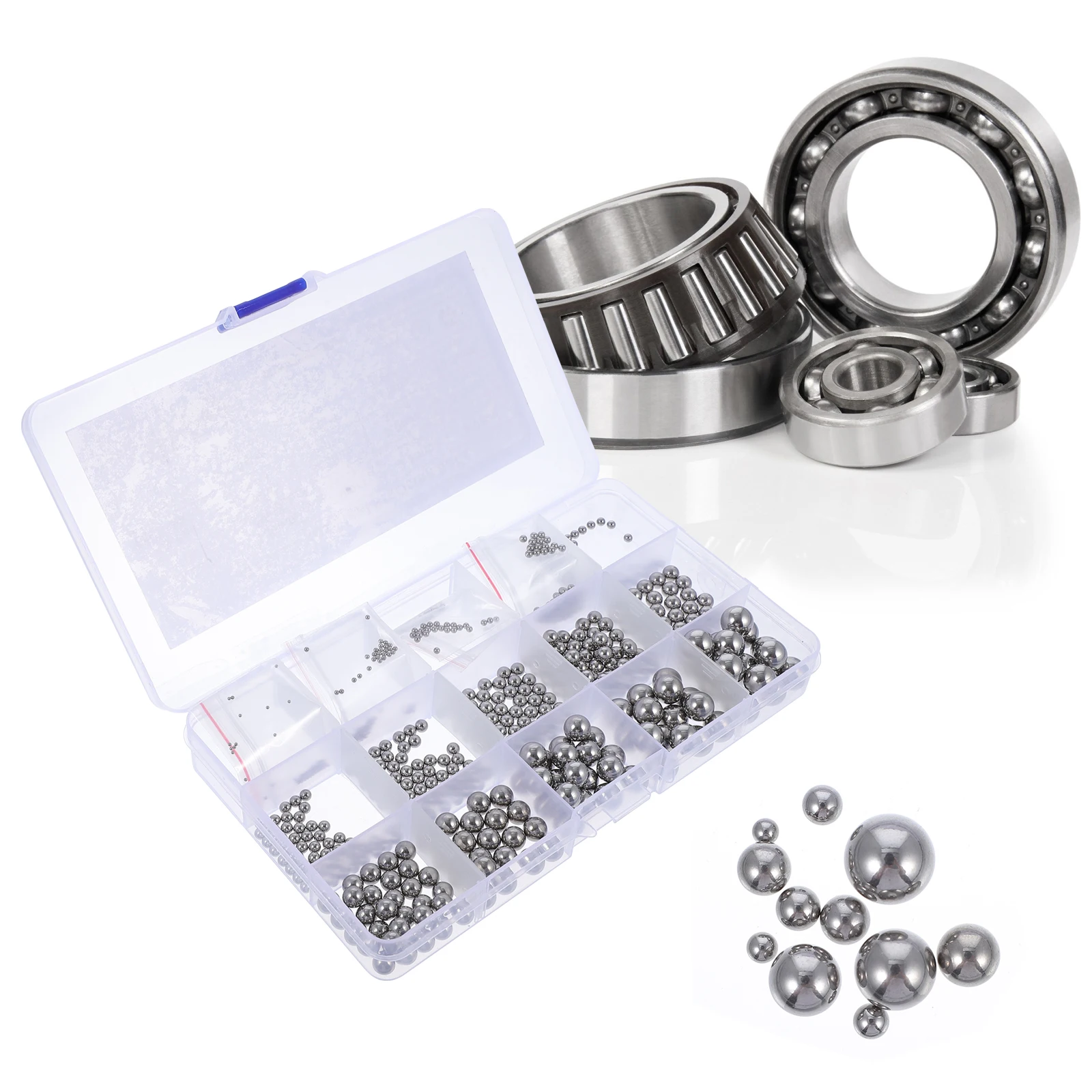 

580pcs Stainless Steel Ball Set Corrosion Resistant Automotive Aerospace Tool Parts Bearing Balls Instruments Valved