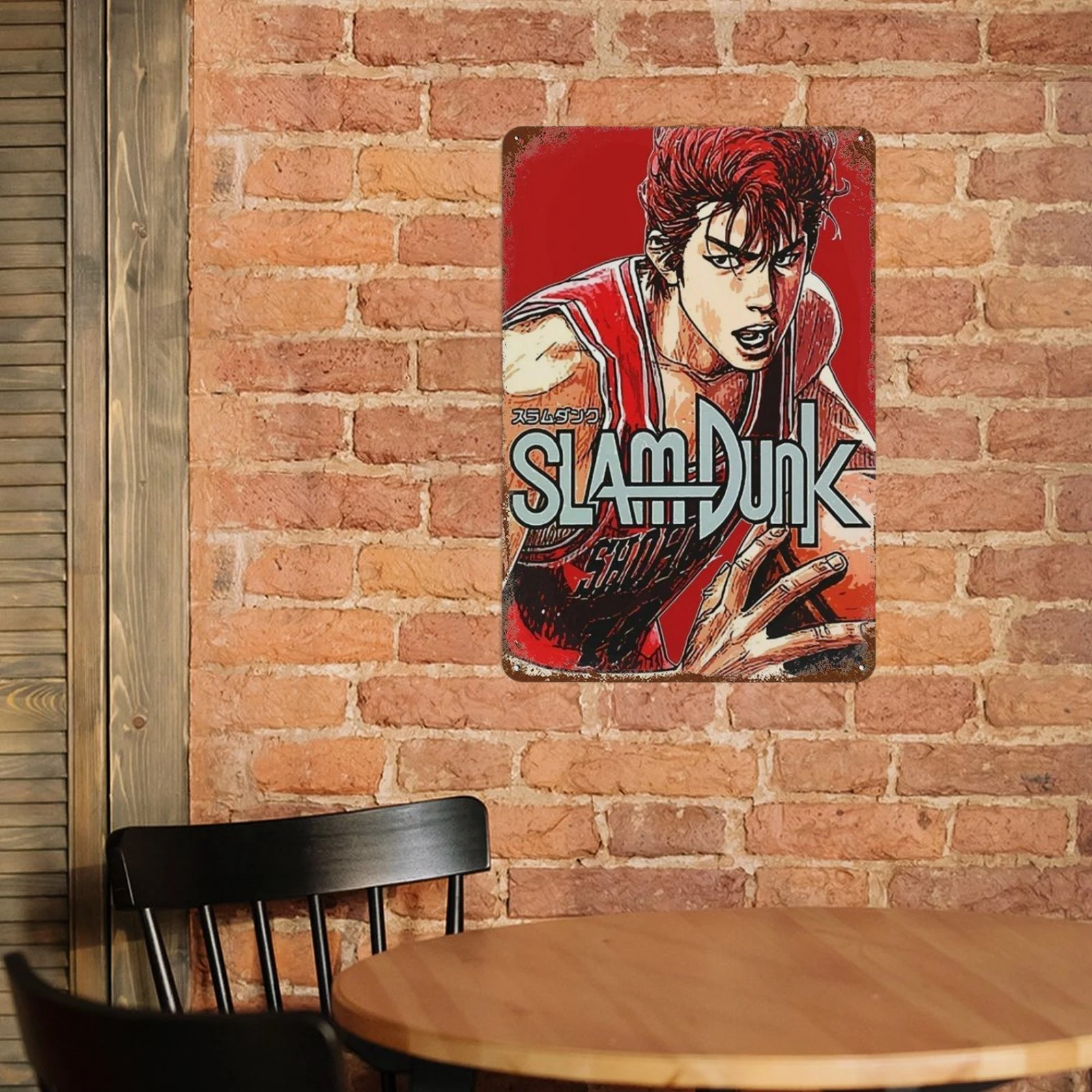 Japanese Anime Slam Dunk Metal Tin Sign Plaque Retro Poster Corridor Room Home Decor Murals Decorative Plates Wall Art Gift