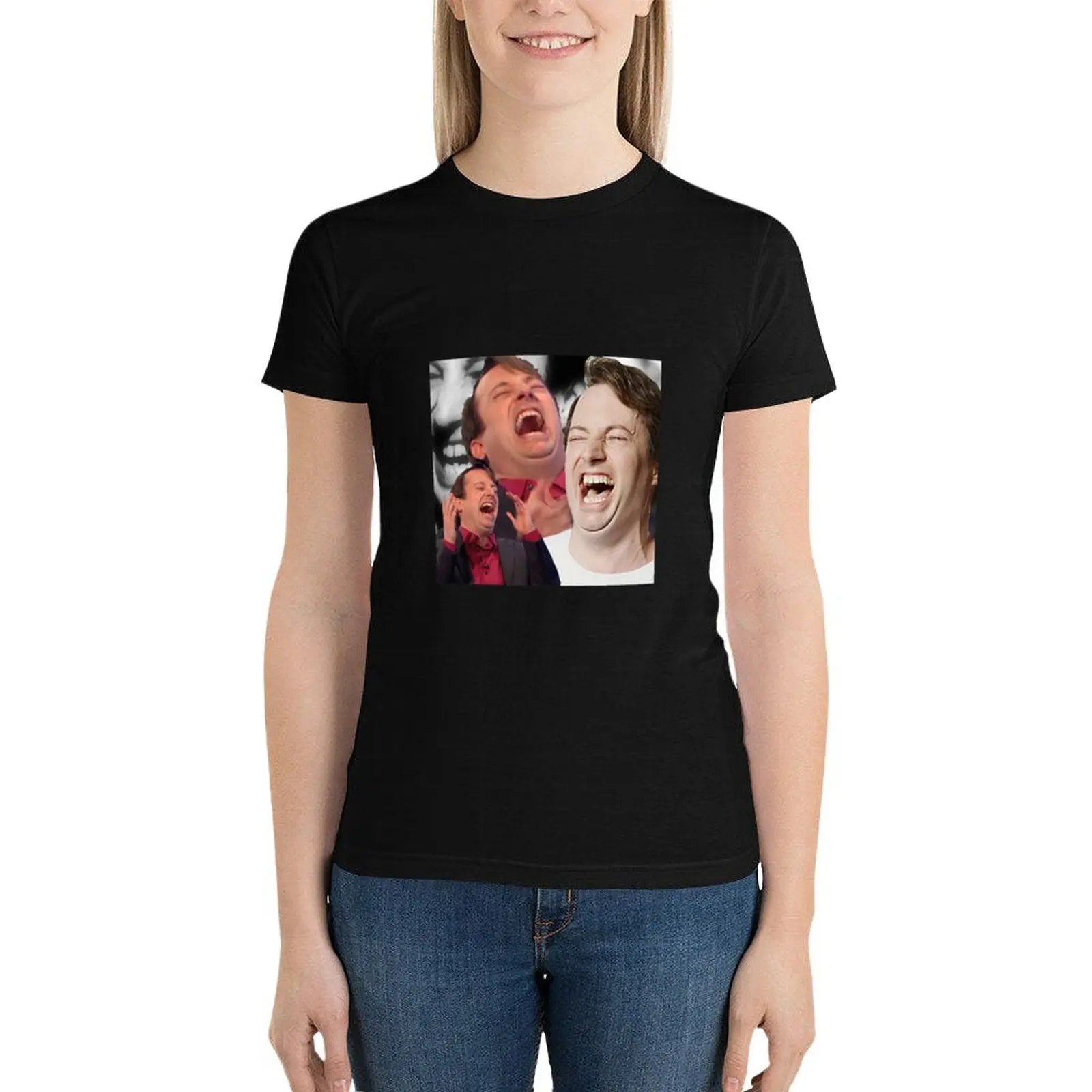 David Mitchell Hysterical Laugh Classic TShirt2506 T-Shirt female summer top Women t-shirts