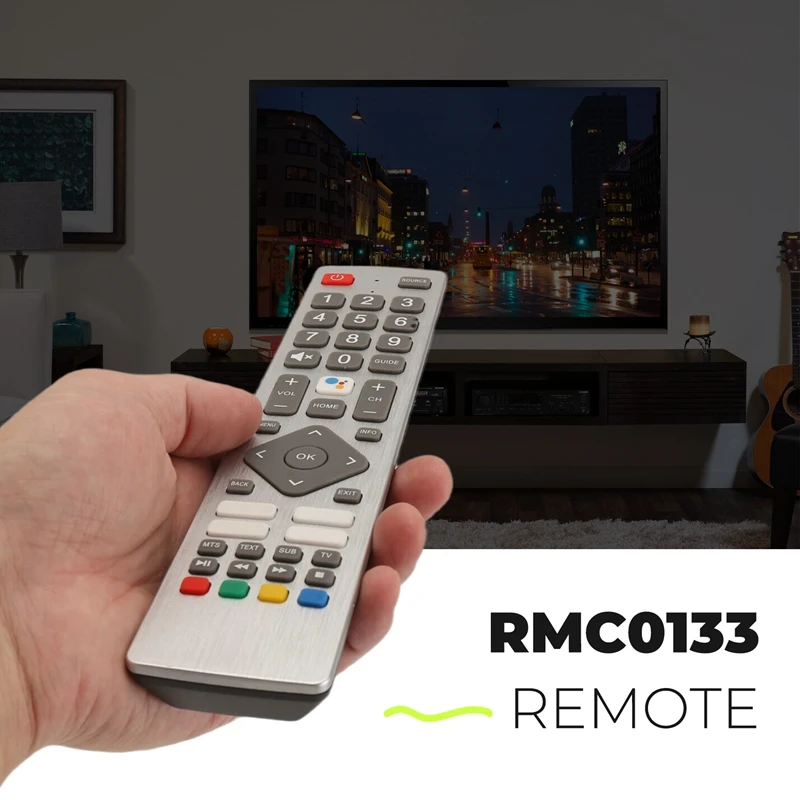 RMC0133 Remote Control Replace for TV Remote Control Free Setup