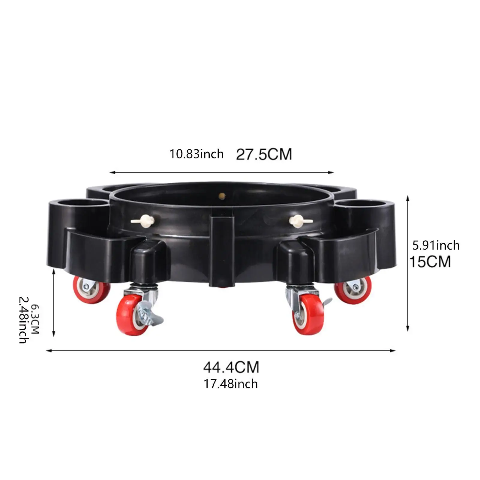 Rolling Base Bucket Trolly Durable PP Five Wheel Car Wash Dolly Mobile Cleaning Storage for Garage and Shop Rolling Base Bucket Trolly Durable PP Five Wheel Car Wash Dolly Mobile Cleaning Storage for Garage and Shop
